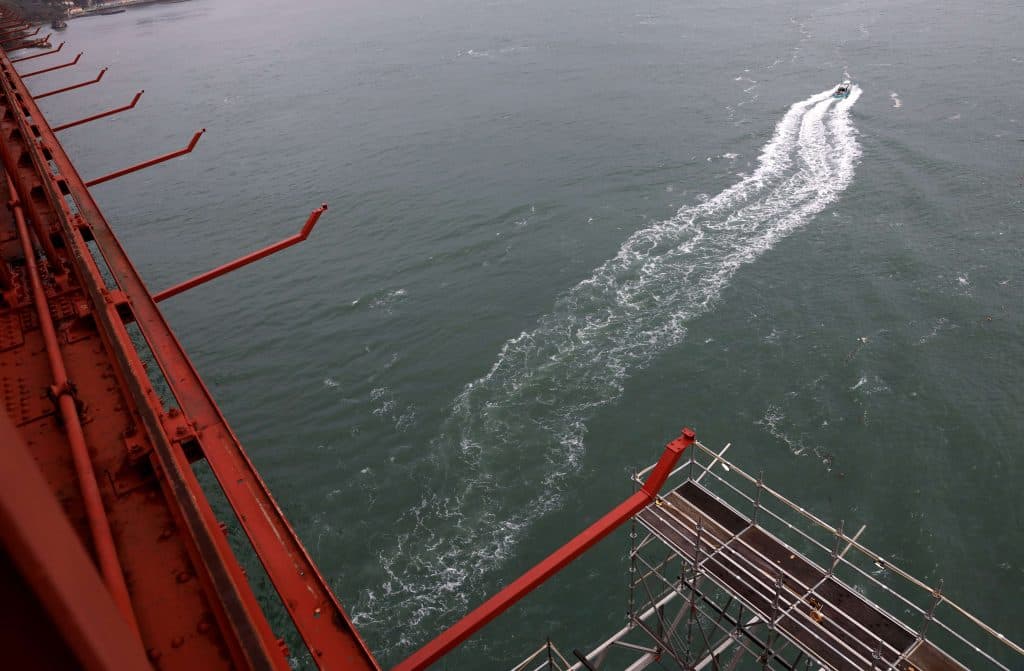 Installation Of Golden Gate Bridge Suicide Net Two Years Behind Schedule