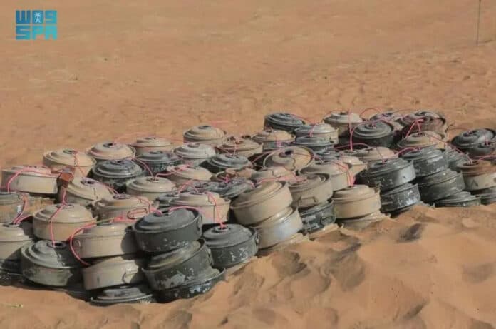 “مسام” ينزع (1.317) لغمًا في الأراضي اليمنية خلال أسبوع