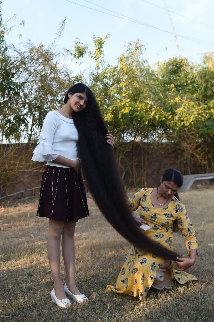 INDIA-GUINNESS-RECORD-LONG-HAIR