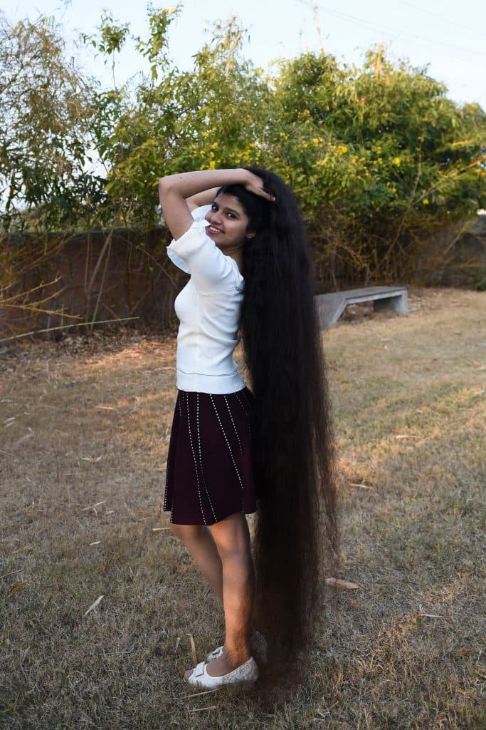 INDIA-GUINNESS-RECORD-LONG-HAIR