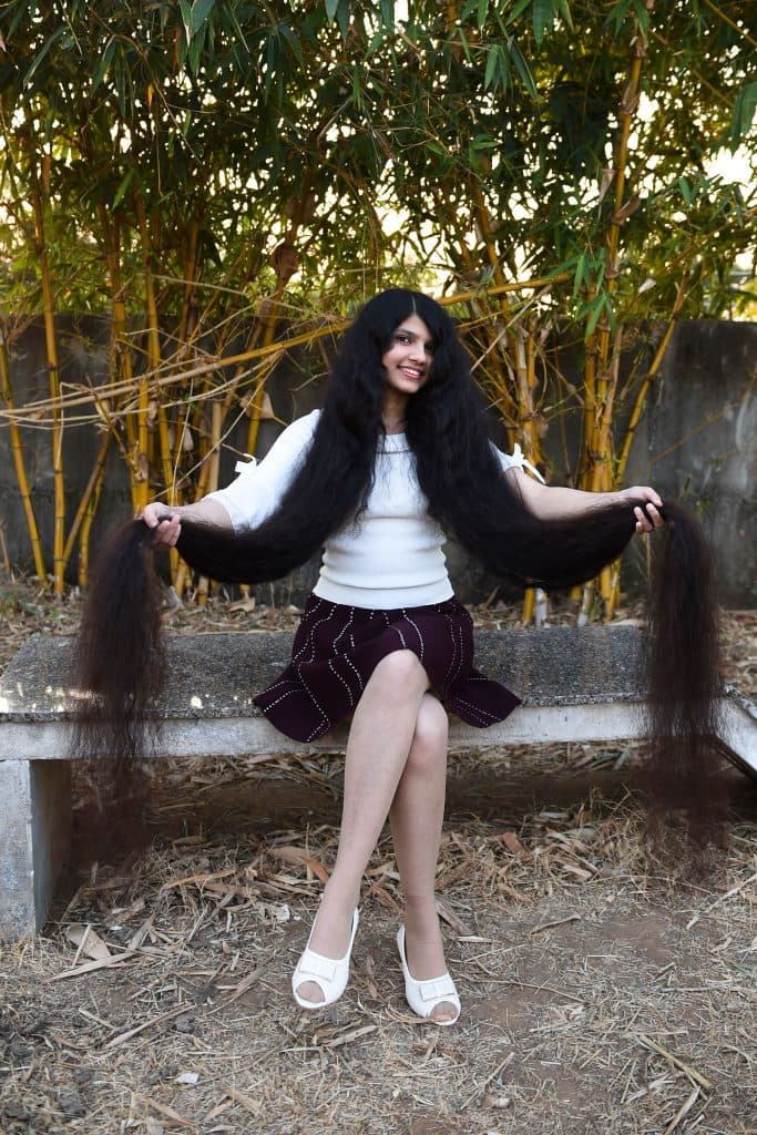 INDIA-GUINNESS-RECORD-LONG-HAIR