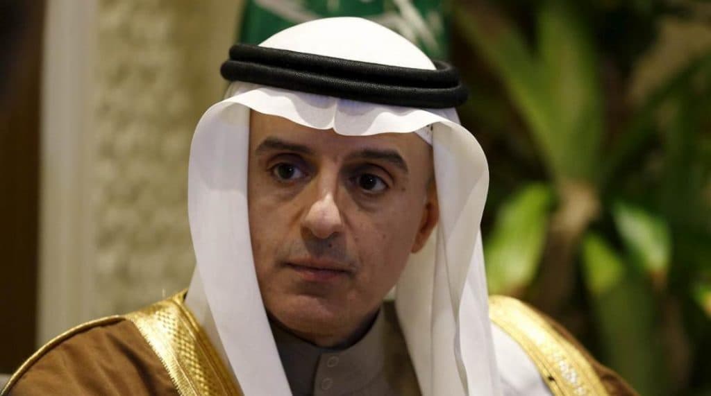 الجبير: اليأس دفع ظريف إلى اتهام المملكة بما يحدث في إيران