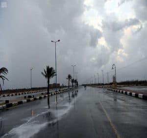 الأرصاد: سحب رعدية ممطرة على منطقة جازان