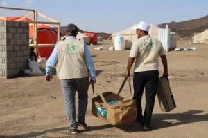 مركز الملك سلمان للإغاثة يواصل إغاثة المتضررين من السيول في مأرب