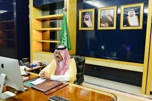 أمير حائل يدشن عبر الاتصال المرئي مركز صحي صلاح الدين ‏