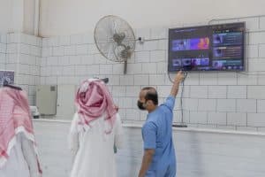 كاميرات حرارية لمراقبة درجة حرارة المستفيدين بمسلخ أمانة القصيم