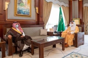 أمير المدينة المنورة يستقبل رئيس الجامعة الإسلامية