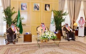 أمير حائل يستقبل وكلاء الإمارة ومديري ‏العموم ‏المهنئين بالعيد‏