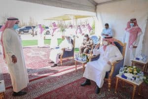 أمير الجوف يتفقد مشاريع محافظة طبرجل