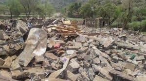 810 منازل فجرتها ميليشيا الحوثي الإرهابية منذ بداية الانقلاب