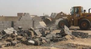 إزالة تعديات على أراضٍ حكومية جنوبي جدة