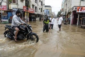 أمطار غزيرة في حيدر آباد
