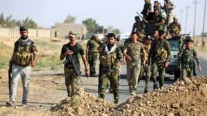 أنصار الحشد الشعبي يحرقون مقراً حزبياً كردياً في بغداد