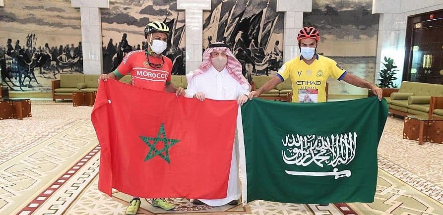 أمير الرياض يستقبل الرحالين السعودي والمغربي