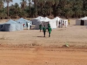مركز الملك سلمان يوزع مساعدات إيوائية في منطقة موري بالسودان