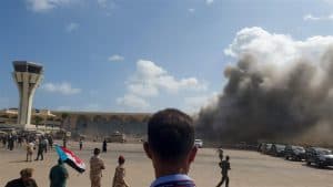 ارتفاع ضحايا تفجير مطار عدن