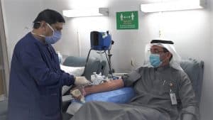 بنك البلاد يدشن حملة التبرع بالدم في برج البلاد (مبنى الإدارة العامة)