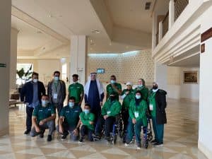سفير المملكة لدى تونس يزور المنتخب السعودي لألعاب القوى لذوي الاحتياجات الخاصة