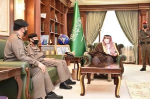 أمير جازان يستقبل مدير عام شرطة المنطقة