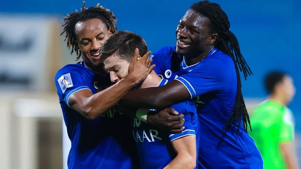 الهلال يتغلب على أجمك الأوزبكي بثلاثية