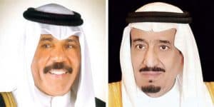 خادم الحرمين يتلقى تهنئة أمير الكويت بمناسبة قرب عيد الفطر