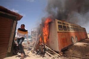 استشهاد أربعة فلسطينيين في غارات الاحتلال الإسرائيلي على غزة