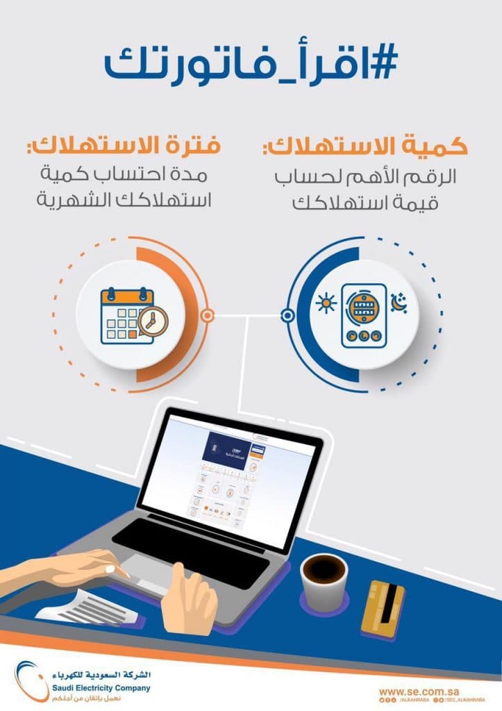 “السعودية للكهرباء”: قراءة الفاتورة تسهل تحديد كمية الاستهلاك واكتشاف الأخطاء