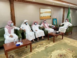محافظ المزاحمية يستقبل رئيس وأعضاء الجمعية الخيرية الجديد