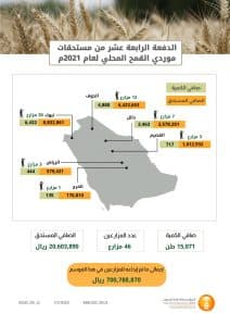 المؤسسة العامة للحبوب تصرف مستحقات الدفعة الـ 14 لمزارعي القمح المحلي