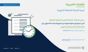 “الزكاة والضريبة والجمارك” تدعو المكلفين من قطاع الأعمال إلى تقديم إقرارات ضريبة القيمة المضافة