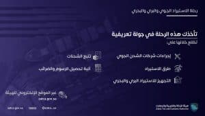 “الزكاة والضريبة والجمارك” تطلق الرحلة التعليمية للاستيراد الجوي والبري والبحري