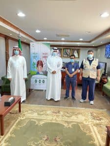 محافظ المزاحمية يدشن حملة تطعيم الانفلونزا الموسمية