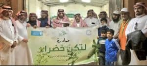 مشاركة مجتمعية تطوعية توعوية لمرتادي شعيب الحيسية وغرس الأشجار بنادي سدوس 