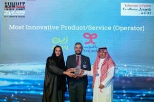 “ياقوت”من “زين السعودية”  تفوز بجائزة الأكثر ابتكاراَ في خدمة المنتجات في قمة “تيلكوم ريفيو”