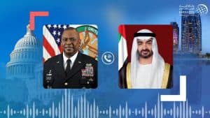 ولي عهد أبوظبي بحث هاتفياً مع وزير الدفاع الأمريكي العلاقات الإستراتيجية وقضايا المنطقة