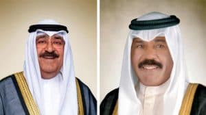 سمو أمير دولة الكويت وولي عهده يهنئان خادم الحرمين الشريفين بمناسبة يوم التأسيس