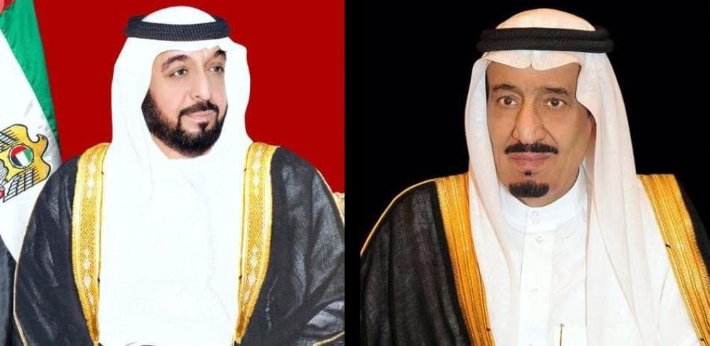 خادم الحرمين الشريفين يتلقى برقيات تهنئة من قيادة دولة الإمارات بمناسبة نجاح الفحوصات الطبية
