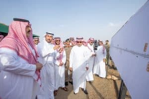 أمير حائل يدشن مشروع الطريق النموذجي بالمنطقة الواقع بطريق حائل القصيم