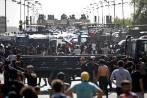 إصابة 7 عناصر أمنية عراقية بقصف استهدف المنطقة الخضراء