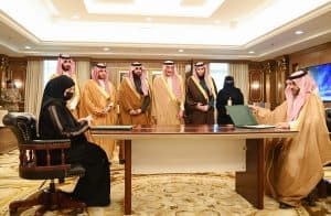 أمير جازان يستقبل رئيسة جمعية “لزم” ومدير هيئة تطوير المنطقة
