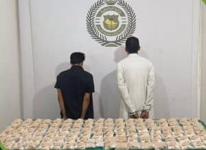 القبض على شخصين بحوزتهما 106.320 قرص إمفيتامين مخدر بجدة