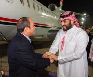 الرئيس المصري يصل جدة