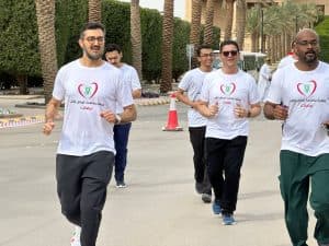 جمعية نبضات تقيم فعالية نمشي لنحيا بجامعة الملك سعود