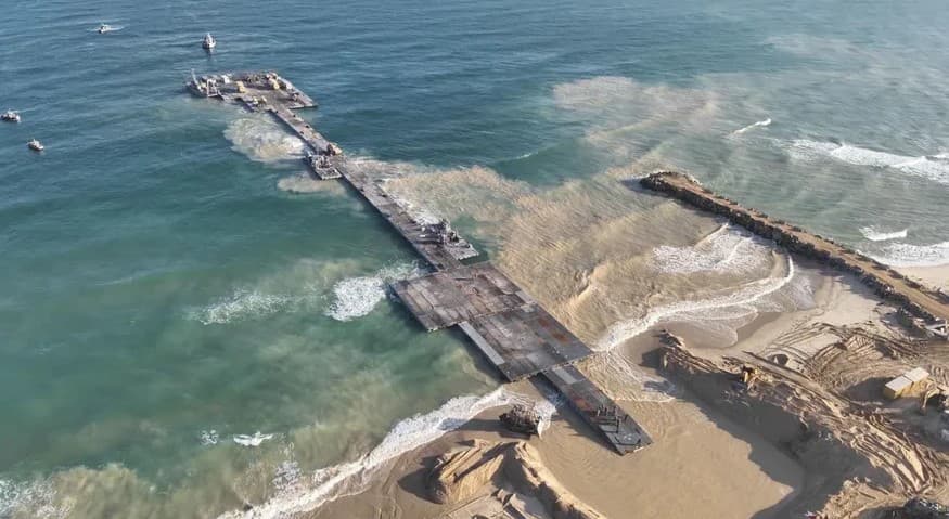 إصابة جنود أميركيين على الرصيف البحري في غزة