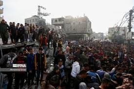 استشهاد 17 فلسطينياً في قصف للاحتلال على تجمع للفلسطينيين في مدينة غزة  