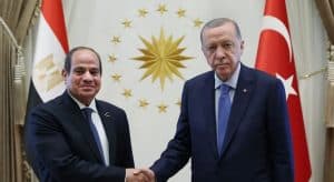 السيسي وأردوغان يؤكدان الرغبة في تحسين العلاقات الثنائية
