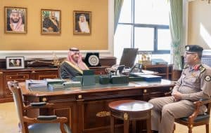 خلال استقباله “اللواء الزبن”.. نائب أمير تبوك يطلع على جهود ومهام الجهات الأمنية بالمنطقة
