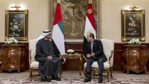 الرئيس المصري يلتقي رئيس دولة الإمارات
