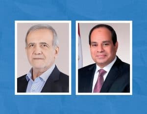 أكد خلاله رفضه العدوان الإسرائيلي وأهمية التهدئة.. الرئيس المصري يُجري اتصالاً هاتفيًا بالرئيس الإيراني
