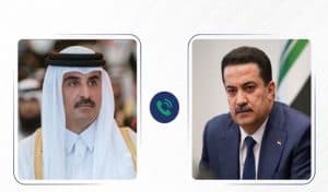 خلال اتصال هاتفي بأمير قطر.. رئيس وزراء العراق يؤكد إدانة بلاده الشديدة للهجوم الإيراني على قاعدة “العديد” الجوية